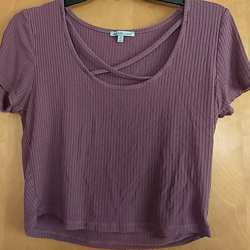 Pink crop top